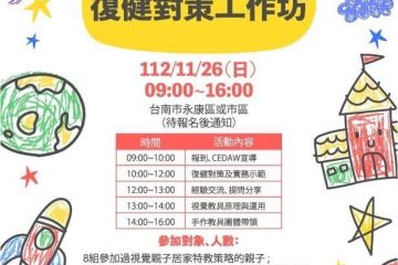 2023/11/26 – 視覺特教家長復健對策工作坊