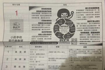 懇請支持歐巴桑聯盟不分區立委1號 – 高芸婷女士